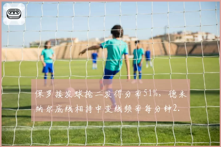保罗接发球抢二发得分率51%,德米纳尔底线相持中变线频率每分钟2.3次